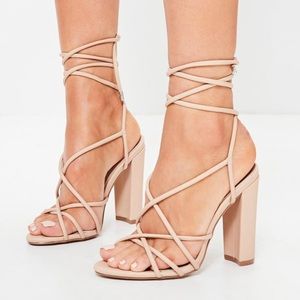 Never worn strappy heels